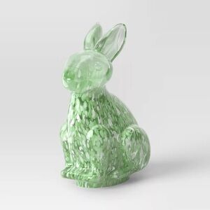 Green Confetti Glass Easter Bunny - Threshold
